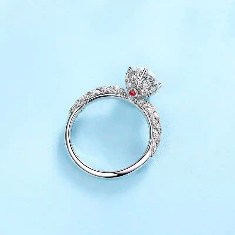 MOISSANITE ENGAGEMENT RING, ROUND CUT 0.80CT-1CT ,Vintage Classic Style