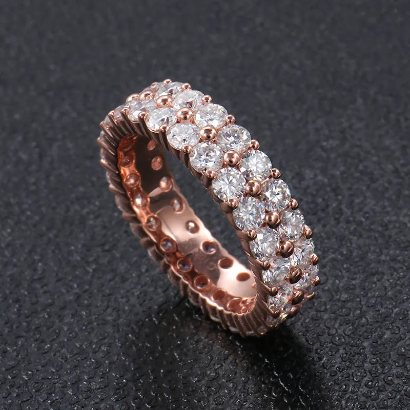 10K-18K , Moissaanite Eternity Band Ring ,Wedding Rings