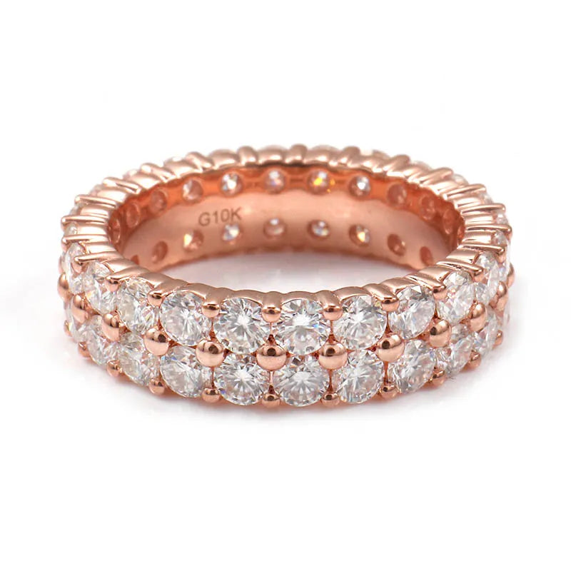 10K-18K , Moissaanite Eternity Band Ring ,Wedding Rings