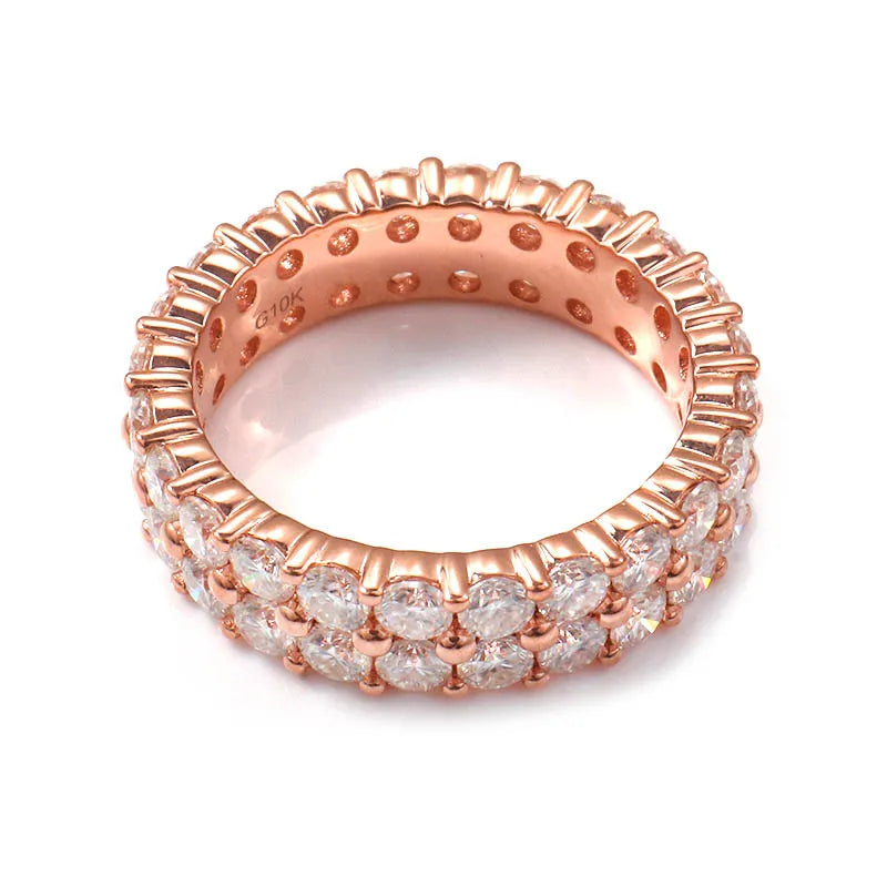 10K-18K , Moissaanite Eternity Band Ring ,Wedding Rings