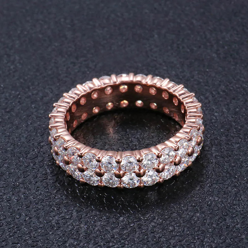 10K-18K , Moissaanite Eternity Band Ring ,Wedding Rings