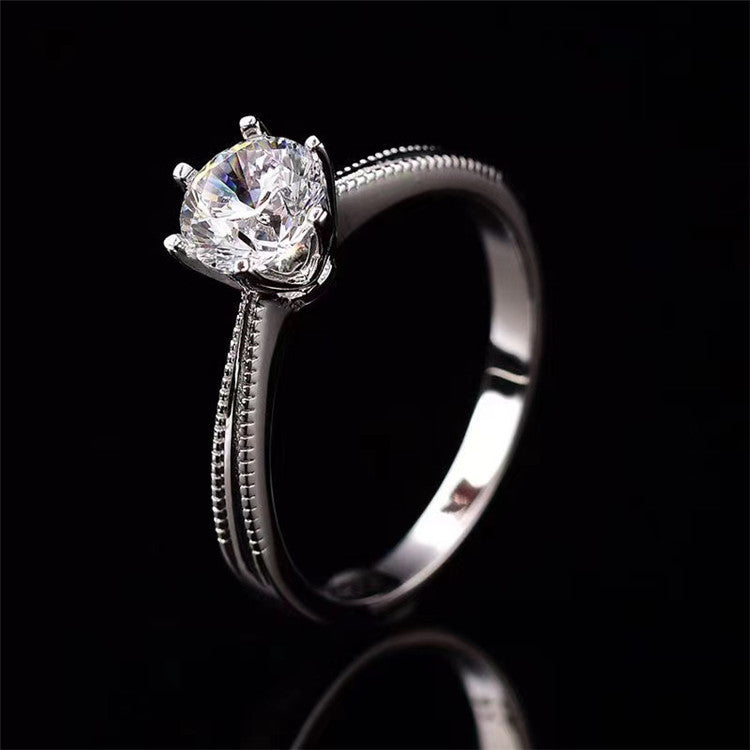 MOISSANITE ENGAGEMENT RING, ROUND CUT 0.80CT-2CT