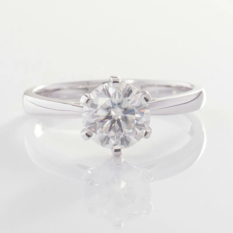 10K-18K ,Classic Solitaire Moissanite Ring,ENGAGEMENT RING