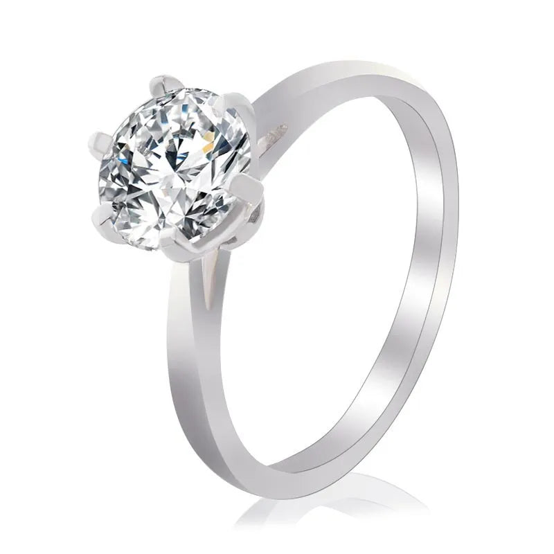 10K-18K ,Classic Solitaire Moissanite Ring,ENGAGEMENT RING