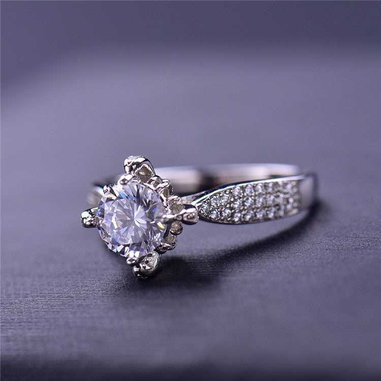 MOISSANITE ENGAGEMENT RING, ROUND CUT 1.00-2.00CT,  VINTAGE STYLE