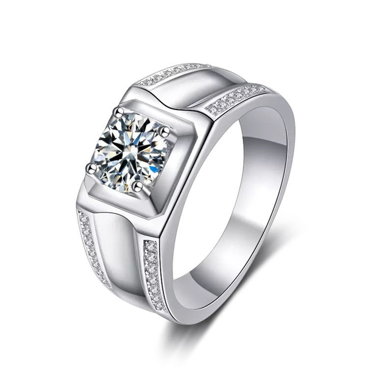 MOISSANITE ENGAGEMENT RING, Round Cut 1.00-2.00CT,  VINTAGE STYLE