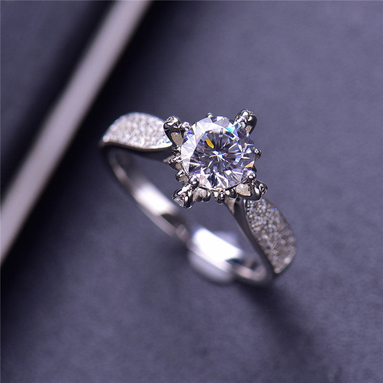 MOISSANITE ENGAGEMENT RING, ROUND CUT 1.00-2.00CT,  VINTAGE STYLE