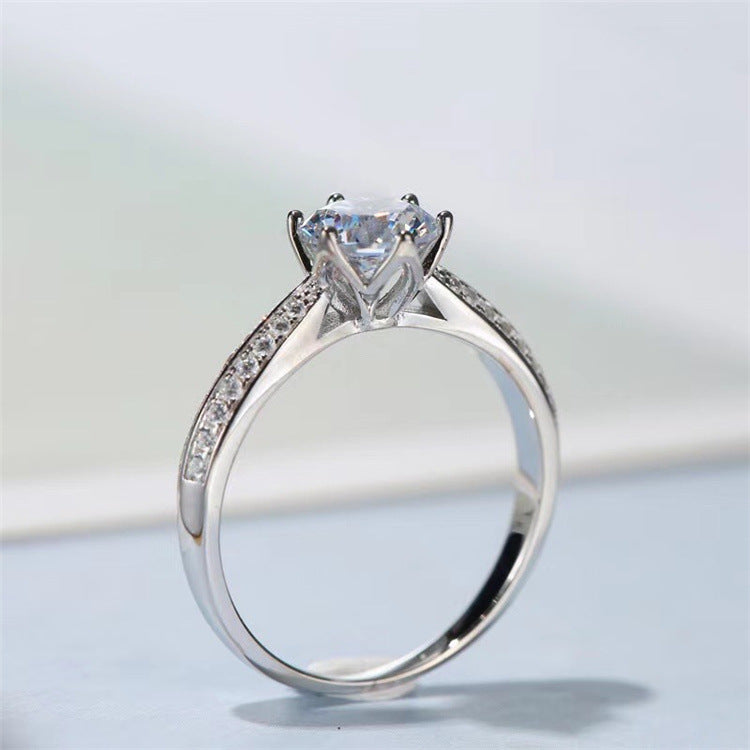 MOISSANITE ENGAGEMENT RING, Round Cut 1.00-2.00CT,  VINTAGE STYLE