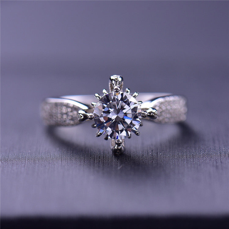 MOISSANITE ENGAGEMENT RING, ROUND CUT 1.00-2.00CT,  VINTAGE STYLE