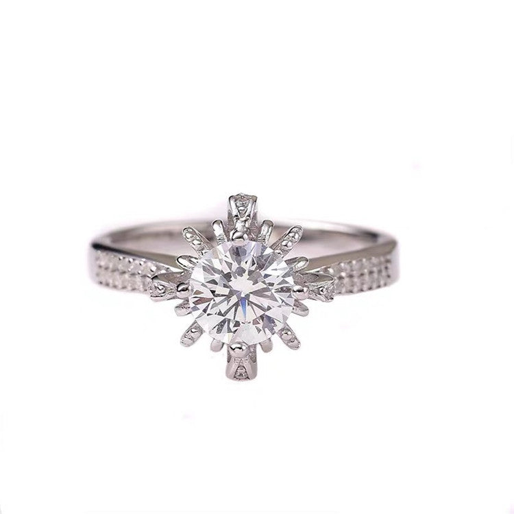 MOISSANITE ENGAGEMENT RING, ROUND CUT 1.00-2.00CT,  VINTAGE STYLE