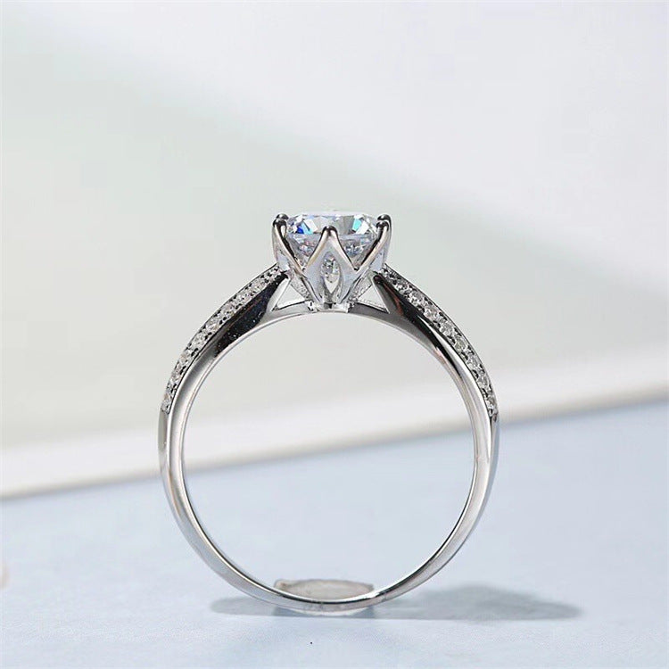 MOISSANITE ENGAGEMENT RING, Round Cut 1.00-2.00CT,  VINTAGE STYLE