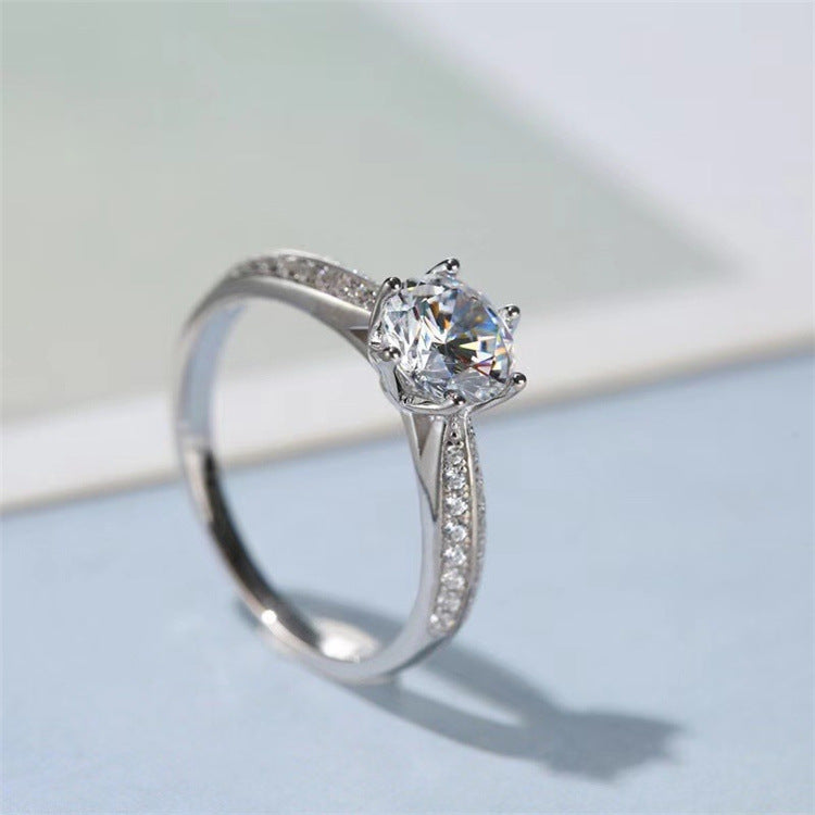 MOISSANITE ENGAGEMENT RING, Round Cut 1.00-2.00CT,  VINTAGE STYLE