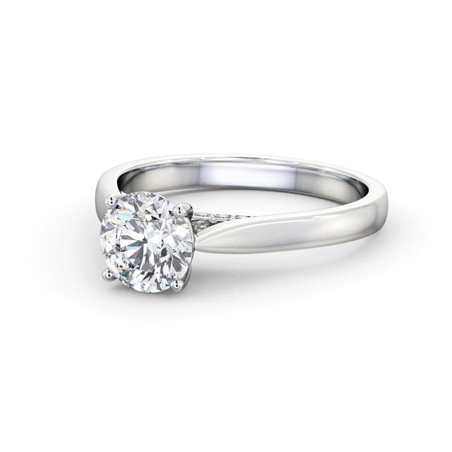 Lab Diamond Round Ring - Solitaire - Engagement Ring