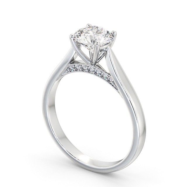 Lab Diamond Round Ring - Solitaire - Engagement Ring