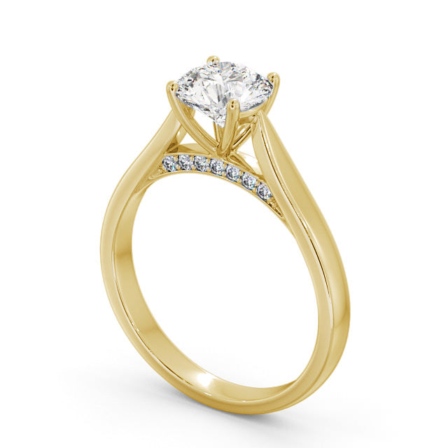 Lab Diamond Round Ring - Solitaire - Engagement Ring