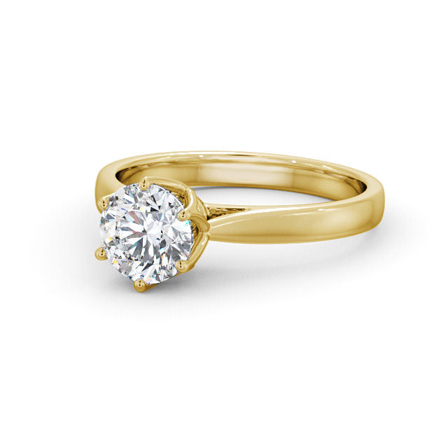 Lab Diamond Round Ring - Solitaire - Engagement Ring