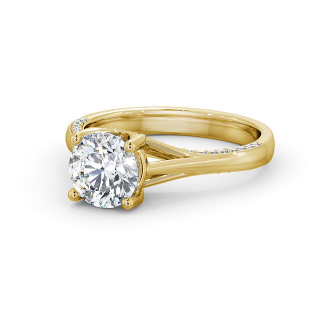 Lab Diamond Round Ring - Solitaire - Engagement Ring