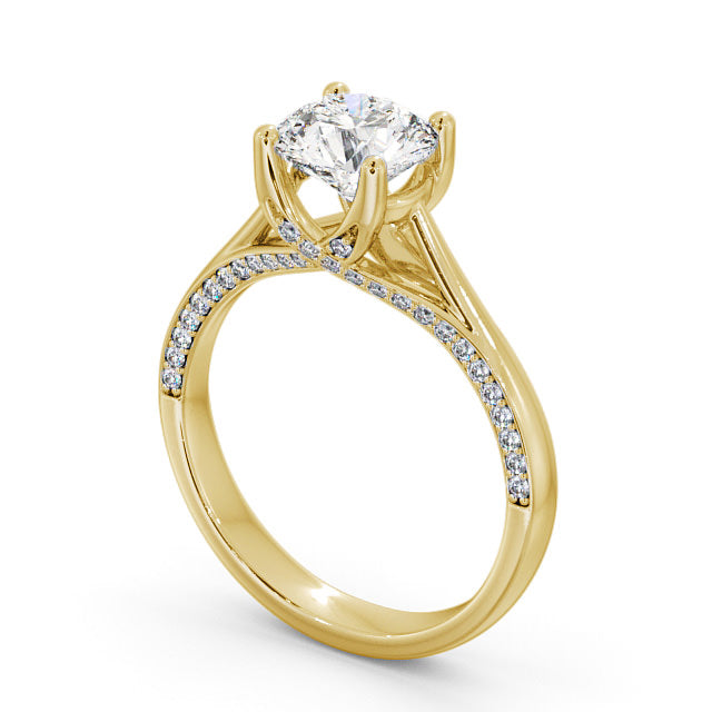 Lab Diamond Round Ring - Solitaire - Engagement Ring