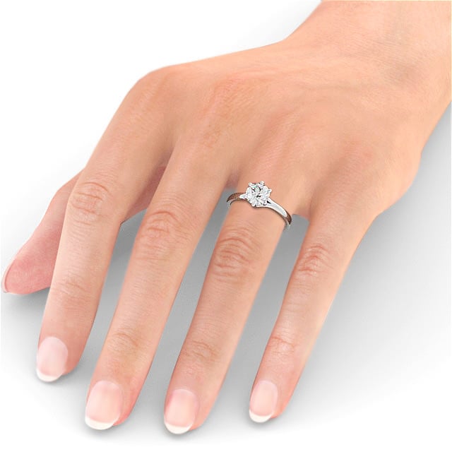 Lab Diamond Round Ring - Solitaire - Engagement Ring